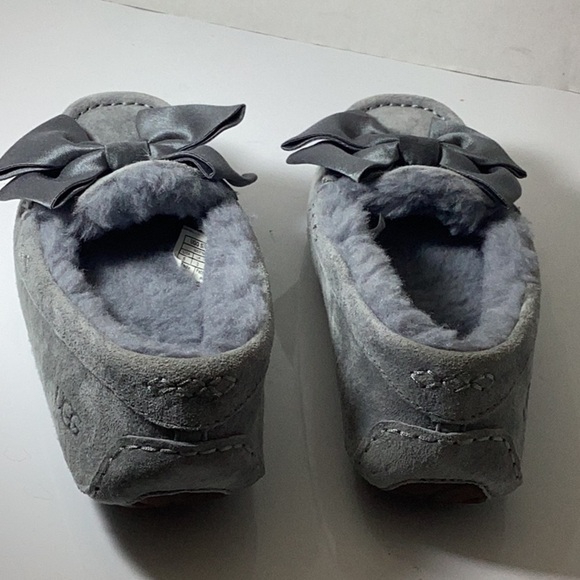 UGG Clara Glam Bow Slip on Grey - Picture 9 of 12